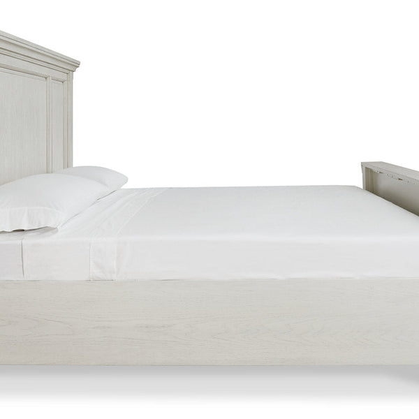 Robbinsdale Antique White King Panel Bed - SET | B742-56 | B742-58 | B742-97 - Nova Furniture