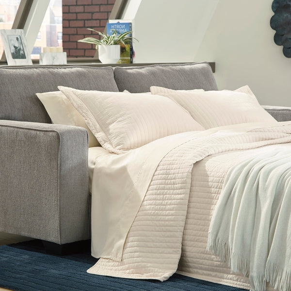 Ashley Altari Gray Modern Contemporary Conventional Fabric Queen Sleeper Sofa
