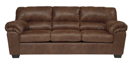 Ashley Bladen Coffee Modern Contemporary Traditional Faux Leather Upholstered Sofa & Loveseat Set