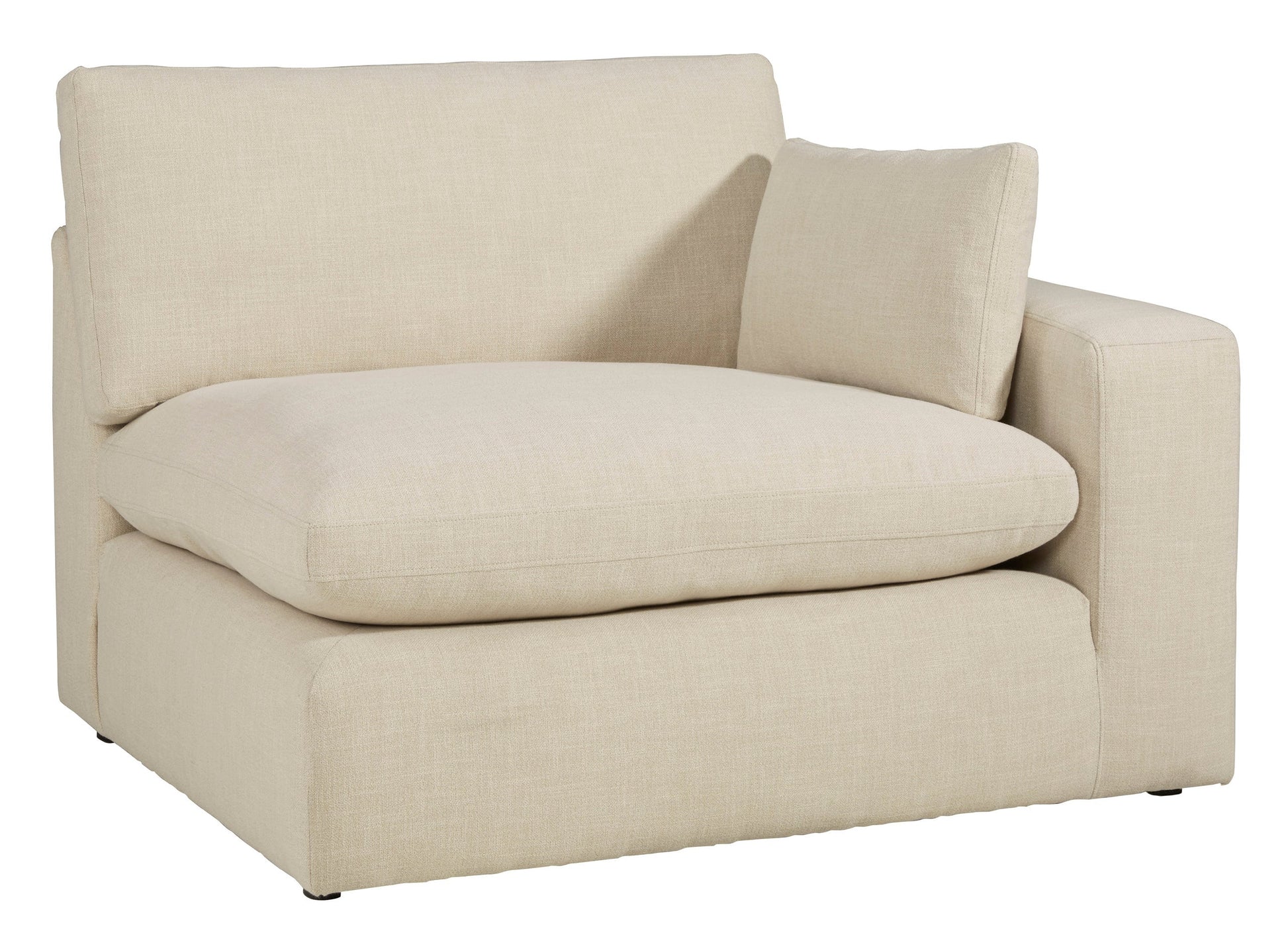 Elyza Linen Modern Contemporary Traditional Sleek Fabric Sectional Oversized, High Quality Sofaloveseat