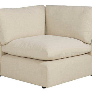 Elyza Linen Modern Contemporary Traditional Sleek Fabric Sectional Oversized, High Quality Sofaloveseat