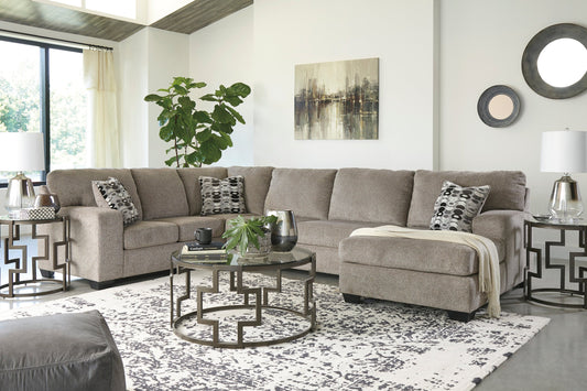 Ashley Platinum Modern Contemporary Traditional Chenille Fabric Sectional