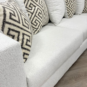 Hollywood Stone Modern Contemporary Solid Wood Thick Fabric Chenille Upholstered Sectional