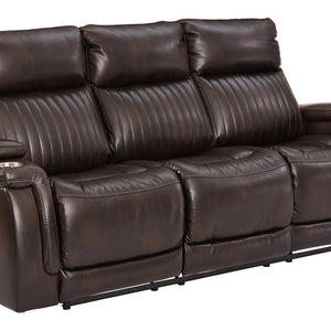 Team Time Chocolate Power Reclining Sofa - 7830415 - Nova Furniture