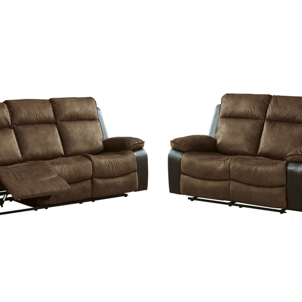 Woodsway Brown Reclining Living Room Set - SET | 6450588 | 6450586 - Nova Furniture