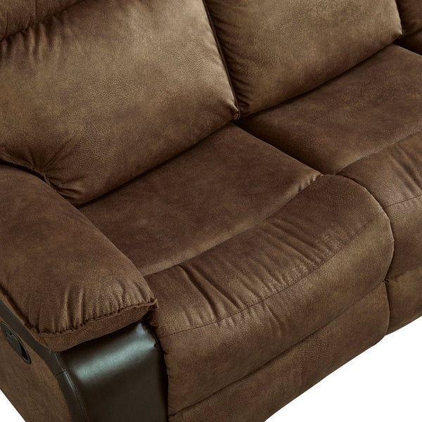 Woodsway Brown Reclining Sofa - 6450588 - Nova Furniture